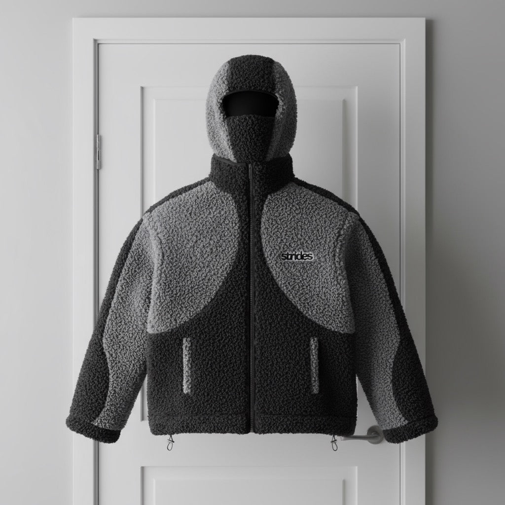 Strides Dual-Tone Sherpa Jacket 🖤⚫