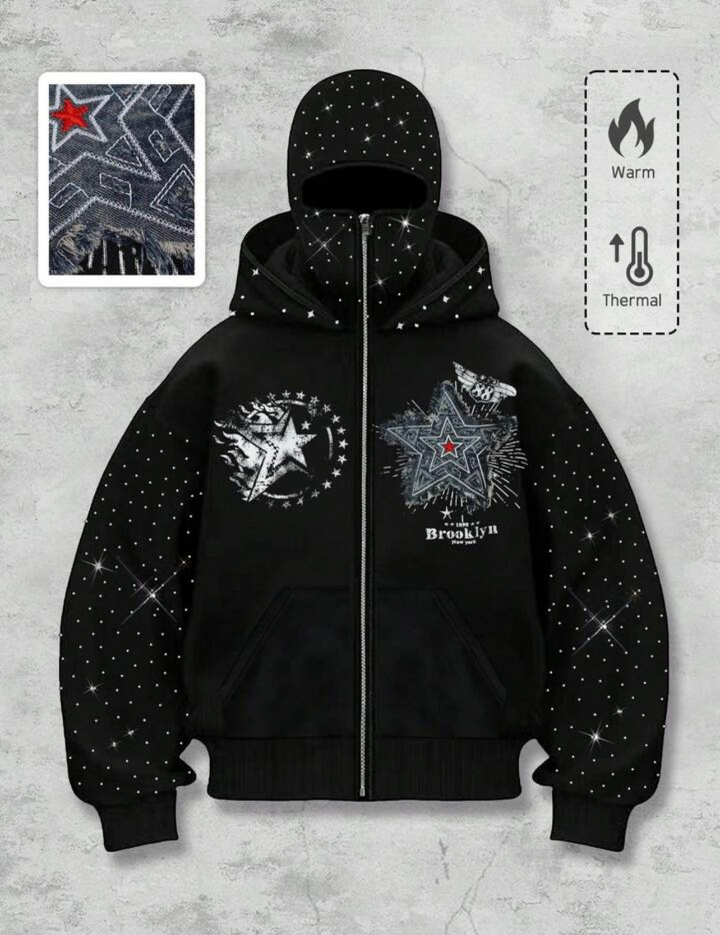 Brooklyn Star Thermal Galaxy Hoodie